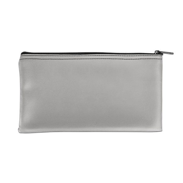 Gray Expanded Vinyl Reusable Deposit Bag - 11W x 6H