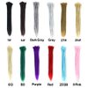 AOSOME 20 Inch Sand Color Dreadlock Extensions Crochet Locs Braids 20pcs All Handmade Synthetic Hair Extension