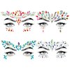Allruyee 4 Sets Face Jewels Face Gems Mermaid Glitter Rhinestone Crystal Stickers Waterproof Eyes Face Temporary Tattoos for Party,Rave Festival,Carnival,Holiday Costumes,Rave Accessories,Dress-up……