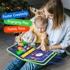 Freebear Busy Board Toddler Travel Toys Sensory Toys for Toddlers 1 2 3 4, Montessori Learning Toys for Toddlers Activities Board, Educational Toys for 3 4 Year Old Boys Girls Gift, Dinosaur