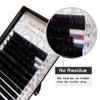 NAGARAKU Eyelash Extensions Individual Lashes 0.05mm J curl 7-15mm Mix Tray Classic Matte Black Soft Natural Faux Mink 16 rows