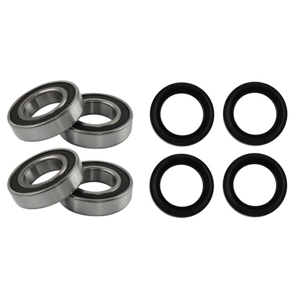 atvwrlod Front Wheel Bearing and Seal Kit Replacement for Yamaha Big Bear Grizzly Kodiak Rhino 350 400 450 660 700