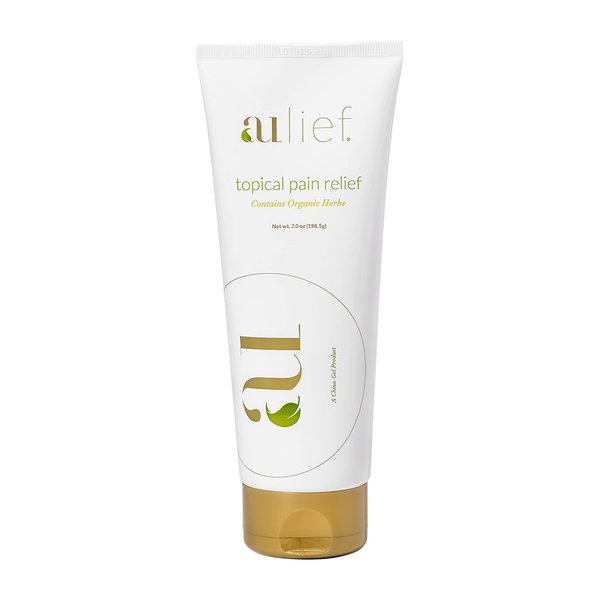 Aulief Gold Natural Pain Relief Cream – Herbal Pain Relief Cream for Muscle Pain Relief & Joint Pain Relief. Chemical-Free Organic Topical Pain Reliever, Menthol Ointment, 7 Oz Tube
