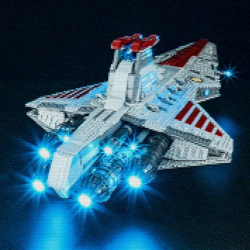 YEABRICKS LED Light for Lego-75367 Star Wars Venator-Class Republic Attack Cruiser Building Blocks Model (Lego Set NOT Included)