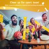 ZCYSRLQIN 24 Pcs Noisemakers Include 12 Hand Clappers 12 Thunder Sticks Cheer Noise Makers for Sporting Events Football Games School Team Spirit Items Party Favors Dance（Sunburst Yellow