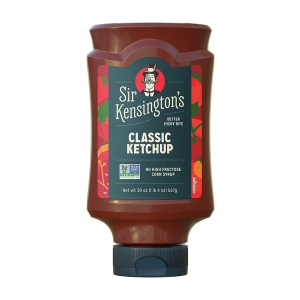 Sir Kensington's Classic Ketchup, From Whole Tomatoes, No High Fructose Corn Syrup, Gluten Free, Certified Vegan, Non- GMO Project Verified, Shelf-Stable, 20 oz
