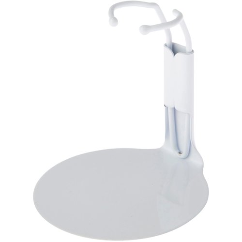 Plymor DSP-20W White Adjustable Action Figure Stand, fits 3.75 and 4 inch Action Figures, Waist is 0.75 to 1 inches wide, 2.5 to 3 inches around, Pack of 12