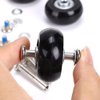 OwnMy 40mm x 18mm Luggage Suitcase Replacement Wheels, Rubber Swivel Caster Wheels Bearings Repair Kits, A Set of 4