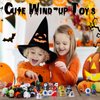 Wettarn 50 Pieces Halloween Wind Up Toys Bulk, Small Mini Wind Up Clockwork Toys for Halloween Party Favors Goody Treat Bag Filler Stuffers