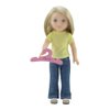 Emily Rose 14 Inch Doll 10 Pack Pink Wooden Hangers | 14" Doll Closet Clothing Hangers Accessory | Fits 14"-15" Doll Clothes