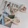 Lace Hair Bows French Barrette Hair Clip Hair Scrunchie Cute Gifts for Women Girls Party Decorations (Style3-2Pcs)