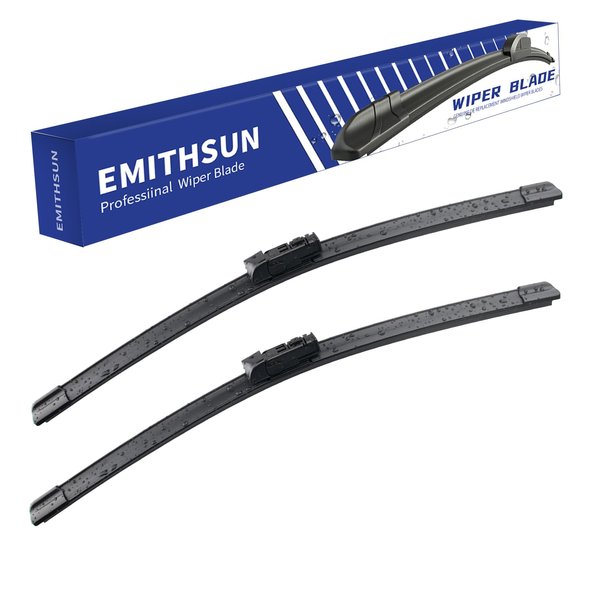 EMITHSUN® Windshield Wiper Blades Replacement for Honda Civic Coupe 2 Door 2005-2011,That Meet OEM Quality Front Wipers Blade Set for My Car-28"+24"(Set of 2)