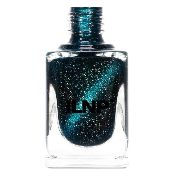 ILNP VIP - Black-Based Teal Magnetic Holographic Nail Polish