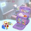 GRAOSO Carrying Case Compatible with Little Tikes Story Dream Machine Books Starter Set, Toy Storage Bag with Handle and Shoulder Strap for Storybook, Character, Accessories, Purple, Bag Only