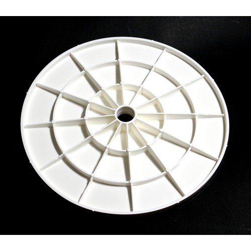 JSP Manufacturing Swimming Pool Skimmer Cover Debris Canister Deck Lid 9 1/8" Inch Skimmer Valve Replacement Lid (White)