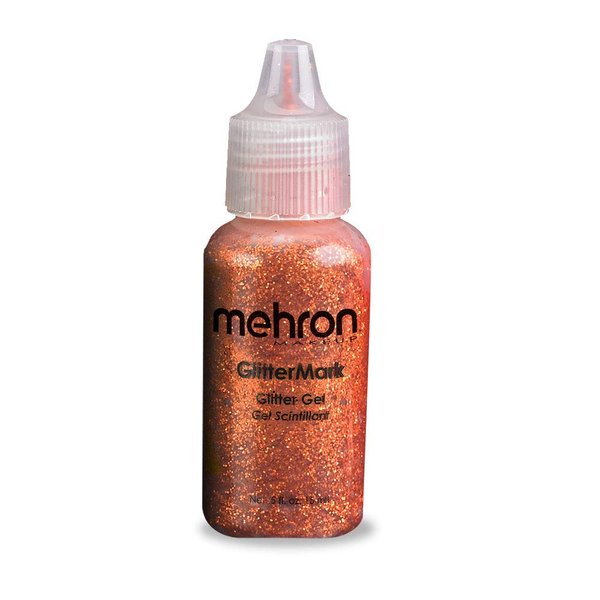 Mehron Makeup GlitterMark Glitter Gel (.5oz) (ORANGE HARVEST)
