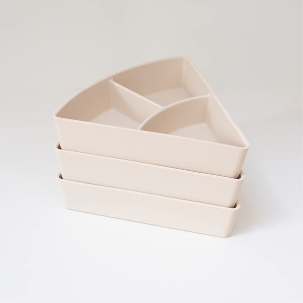 Inspire My Play - 3 x Silicone Sorting and Organising Compartments - Compatible with Sensory PlayTray - Sensory Bin Accessories - Early Development & Activity Toys for Disabled Children - Stone