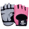 SAWANS Workout Gloves for Men and Women Weight Lifting Gloves Gym Fitness Exercise Cycling Pull ups Microfiber Lightweight Breathable Non-Slip Silicone Padded Palm Grip (Pink, Medium)