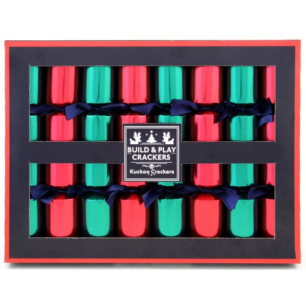 Cats and Dogs Building Blocks Christmas Party Favors - Set of 8 Favors Each Containing a Different Set of Plastic Blocks for Building an Animal Theme Character