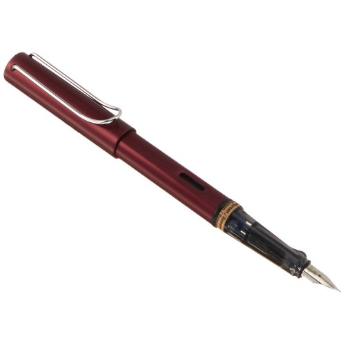 Lamy AL-star Fountain Pen - Elegant Design Cool Pens, Best Pens For Smooth Writing, Light Aluminum - Purple Medium Point Pen