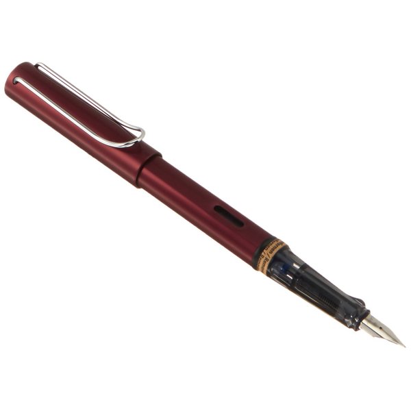 Lamy AL-star Fountain Pen - Elegant Design Cool Pens, Best Pens For Smooth Writing, Light Aluminum - Purple Medium Point Pen