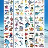 Ooopsiun Shark Pirate Temporary Tattoos for Boys - 12 Sheets Ocean Shark Birthday Party Favors Decorations Supplies for Boys Kids
