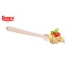Gmark 100 ct Wooden Forks, 6.25" Length, No Plastic Earth-Friendly, Disposable Biodegradable Wooden Cutlery, Green Product (Box of 100pcs) GM1044