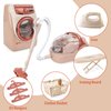 deAO Toy Washing Machine & Vacuum Playset for Kids, Mini Washing Machine Laundry Set for Kids,Dollhouse Furniture Laundry Room Washer and Iron Set Kids Cleaning Set for Boys & Girls