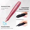 Nail Drill Machine, Moosec Electric Nail File 20000rpm - Portable Acrylic Nail Drill (Rose Gold)