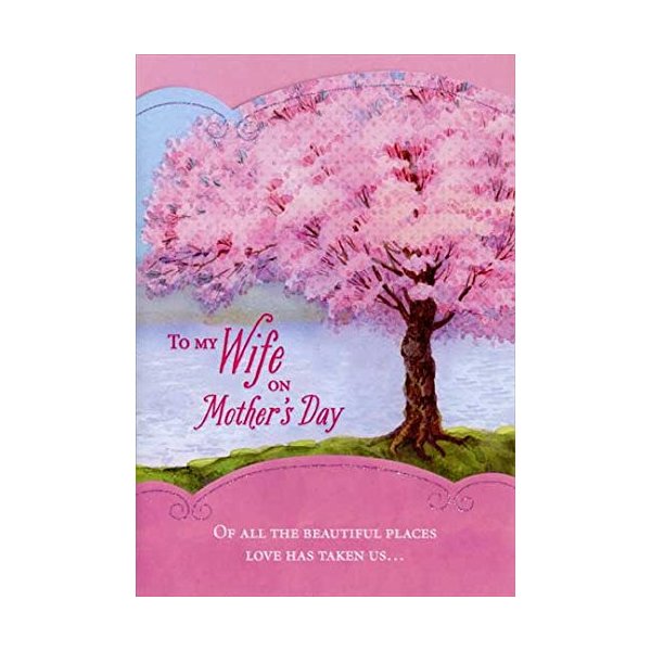 Designer Greetings Cherry Blossom Die Cut Mother's Day Card