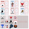 DQFAQYY Hockey Themed Valentine's Day Cards with Sticker, 30 Pack Valentines Day Gifts for Kids School Classroom Gift Exchange, Valentine Party Favor Supplies