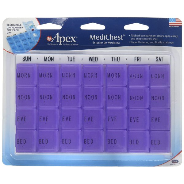 Apex Medi Chest Pill Organizer for Vitamins and Medication - 1 Ea