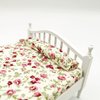 SXFSE Dollhouse Decoration Accessories,Mini Dollhouse Furniture Bed Miniature Bed Room Kids Pretend Play Toy