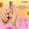 Blossom Scented Roll on Lip Gloss, Infused with Real Flowers, Made in USA, 0.20 fl. oz./5.9ml, Mango