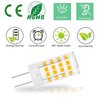 Gaormii G4 LED Bulb 5W, 35W 40W Halogen Equivalent, AC/DC 12V, 3000K Warm White 450LM, T3 JC Type Bi-Pin Base Bulb for Home and Landscape Lighting, Non-Dimmable, 6 Pack