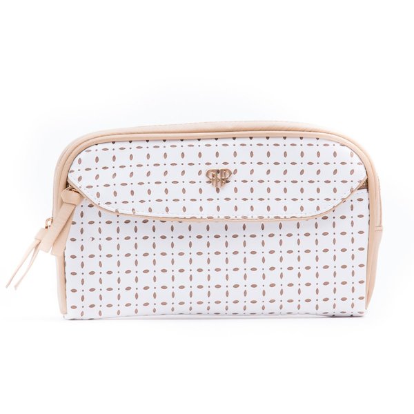 PurseN Clutch Makeup Case (White Dunes)
