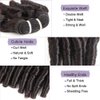 Molefi Brazilian Funmi Hair Curly Wave 4 Bundles Human Hair Black Hair Extensions Short Curly Weave Spiral Curl 8 inch Bundles 50g/pc #1B (8 8 8 8 Inch)