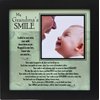 The Grandparent Gift Company- 8”x 8” Black Wooden Table Top or Wall Frame- “My Grandma’s Smile”- Sentimental Gift