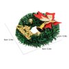 10 Pieces Dollhouse Miniature Christmas Wreath Dollhouse Accessories Mini Decorative Wreaths for Xmas Decoration Accessories Miniature Scene Model Pretend Play for 1/12 1/6 Scale Doll