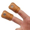 4 Pieces Leather Thimble Sewing Thimble Finger Protector Coin Thimble Pads for Hand Sewing Quilting Knitting Pin Needles Craft DIY Tools, 2 Sizes