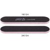 25pcs - PANA Mini Double-Sided Emery Nail File for Manicure, Pedicure, Natural, and Acrylic Nails - Black (Grit 180/240)