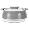MILTON Venice 2500 Insulated Inner Stainless Steel Casserole, 2.2 Litres, Grey | BPA Free | Food Grade | Easy to Carry | Easy to Store | Ideal For Chapatti | Roti | Curd Maker