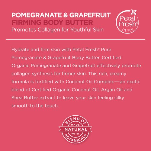 Petal Fresh Body Butter, Pomegranate/Grapefruit, 8 Ounce