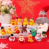 20pcs Christmas Rubber Ducks, 20 Styles Holiday Rubber Ducks Mini Rubber Duck Bath Toys Cute Assorted Rubber Ducks for Christmas Holiday Celebrations Party Gifts