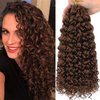 18Inch Gogo Curl Crochet Hair 6Packs Water Wave Synthetic Braiding Hair Extensions GoGo Curl Crotchet Hair for Black Women (18 Inch (Pack of 6), 30#)