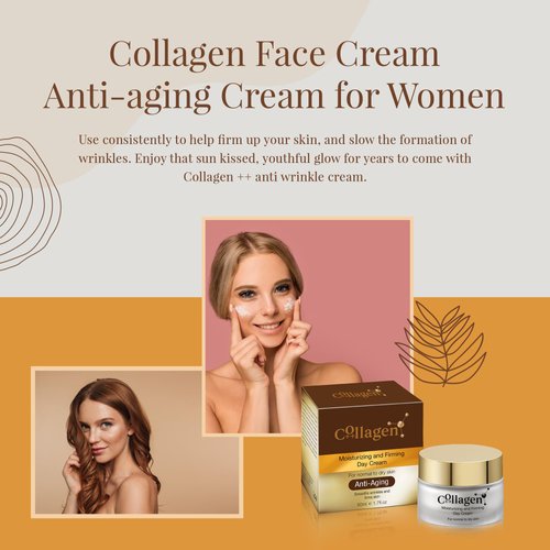 Collagen++ Anti-Aging Day Cream, Firming & Hydrating for Dry Skin, Unscented 1.7oz