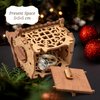 iDventure Happy New Year Treasure Box - 3D Puzzle Box with a Secret for Adults - Christmas Decoration Tree Toy - Cryptex - Gift Money Box for Cash - Wooden Treasure Box - Escape Room Game