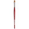 da Vinci Watercolor Series 5880 CosmoTop Spin Paint Brush, Flat Synthetic with Red Handle, Size 10 (5880-10)