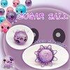 ZTATU Mini Octopus Toy Stress Balls for Kids (1PCS) Squishy Toys Glitter Sugar Ball, Cute Octopus Squishy Ball Stress Toys, Sensory Toys Party Favors Sea Animals Stress Relief Toy (Purple)