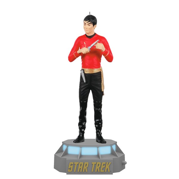 Hallmark Keepsake Christmas Ornament 2022, Star Trek Mirror, Mirror Collection Lieutenant Hikaru Sulu, Light and Sound